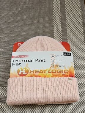 Women’s Pink Thermal Knit Hat